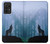 S0935 Loup Hurlant dans la forêt Etui Coque Housse pour Samsung Galaxy A52, Galaxy A52 5G