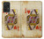 S2833 Poker Carte Coeurs Reine Etui Coque Housse pour Samsung Galaxy A52, Galaxy A52 5G