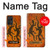S2901 Lezard Art autochtone Etui Coque Housse pour Samsung Galaxy A52, Galaxy A52 5G