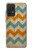S3033 Bois Chevron Imprimé millésimé Graphic Etui Coque Housse pour Samsung Galaxy A52, Galaxy A52 5G