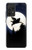 S3289 Cochon Volant Pleine Lune Nuit Etui Coque Housse pour Samsung Galaxy A52, Galaxy A52 5G