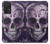 S3582 Crâne pourpre sucre Etui Coque Housse pour Samsung Galaxy A52, Galaxy A52 5G