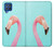 S3708 Flamant rose Etui Coque Housse pour Samsung Galaxy M62