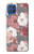 S3716 Motif floral rose Etui Coque Housse pour Samsung Galaxy M62