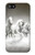 S0933 White Horses Etui Coque Housse pour iPhone 5 5S SE