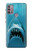 S0830 Requin blanc Etui Coque Housse pour Motorola Moto G30, G20, G10