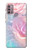 S3050 Pastel Fleurs millésimé Etui Coque Housse pour Motorola Moto G30, G20, G10