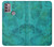 S3147 Aqua Marbre Pierre Etui Coque Housse pour Motorola Moto G30, G20, G10