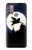 S3289 Cochon Volant Pleine Lune Nuit Etui Coque Housse pour Motorola Moto G30, G20, G10