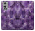 S3713 Graphique violet améthyste à quartz imprimé Etui Coque Housse pour OnePlus 9 Pro