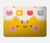 S2442 Chat mignon drôle Dessin animé Etui Coque Housse pour MacBook 12″ - A1534