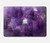 S3713 Graphique violet améthyste à quartz imprimé Etui Coque Housse pour MacBook 12″ - A1534