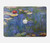 S0997 Claude Monet Nymphéas Etui Coque Housse pour MacBook Air 13″ - A1369, A1466