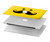 S1145 Soleil jaune Mustache Etui Coque Housse pour MacBook Air 13″ - A1369, A1466