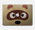 S2825 Mignon raton laveur animé Dessin Etui Coque Housse pour MacBook Air 13″ - A1369, A1466
