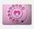 S2847 Rose Rétro téléphone Rotatif Etui Coque Housse pour MacBook Air 13″ - A1369, A1466