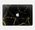 S2896 Marbre d'or imprimé graphique Etui Coque Housse pour MacBook Air 13″ - A1369, A1466