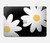 S2315 Fleurs de marguerite blanche Etui Coque Housse pour MacBook Air 13″ - A1932, A2179, A2337
