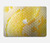 S2713 Serpent jaune imprimé graphique Peau Etui Coque Housse pour MacBook Air 13″ - A1932, A2179, A2337