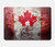 S2490 Canada Feuille d'érable Drapeau Texture Etui Coque Housse pour MacBook Pro Retina 13″ - A1425, A1502