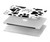 S2904 Chien d'impression de patte Etui Coque Housse pour MacBook Pro Retina 13″ - A1425, A1502