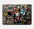 S3394 Graffiti mur Etui Coque Housse pour MacBook Pro Retina 13″ - A1425, A1502