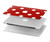 S2951 Rouge Pois Etui Coque Housse pour MacBook Pro 13″ - A1706, A1708, A1989, A2159, A2289, A2251, A2338