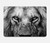 S3372 Lion Visage Etui Coque Housse pour MacBook Pro 13″ - A1706, A1708, A1989, A2159, A2289, A2251, A2338