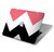 S1849 Rose Noir Chevron Zigzag Etui Coque Housse pour MacBook Pro 16″ - A2141