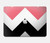 S1849 Rose Noir Chevron Zigzag Etui Coque Housse pour MacBook Pro 16″ - A2141