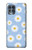 S3681 Motif de fleurs de marguerite Etui Coque Housse pour Motorola Edge S
