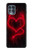 S3682 Cœur du diable Etui Coque Housse pour Motorola Edge S