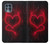 S3682 Cœur du diable Etui Coque Housse pour Motorola Edge S