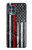 S3687 Drapeau américain de pompier mince ligne rouge Etui Coque Housse pour Motorola Edge S