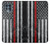 S3687 Drapeau américain de pompier mince ligne rouge Etui Coque Housse pour Motorola Edge S