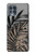 S3692 Feuilles de palmier gris noir Etui Coque Housse pour Motorola Edge S