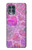 S3710 Coeur d'amour rose Etui Coque Housse pour Motorola Edge S