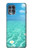 S3720 Summer Ocean Beach Etui Coque Housse pour Motorola Edge S