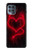 S3682 Cœur du diable Etui Coque Housse pour Motorola Moto G100