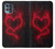 S3682 Cœur du diable Etui Coque Housse pour Motorola Moto G100