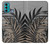 S3692 Feuilles de palmier gris noir Etui Coque Housse pour Motorola Moto G60, G40 Fusion