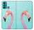 S3708 Flamant rose Etui Coque Housse pour Motorola Moto G60, G40 Fusion