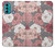 S3716 Motif floral rose Etui Coque Housse pour Motorola Moto G60, G40 Fusion