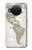 S0604 Carte du monde Etui Coque Housse pour Nokia X10