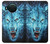 S0752 Feu bleu Loup Etui Coque Housse pour Nokia X10
