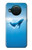 S0843 Baleine bleue Etui Coque Housse pour Nokia X10