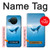 S0843 Baleine bleue Etui Coque Housse pour Nokia X10