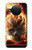 S0863 De feu crâne Etui Coque Housse pour Nokia X10