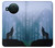 S0935 Loup Hurlant dans la forêt Etui Coque Housse pour Nokia X10