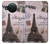 S2211 Carte postale de Paris Tour Eiffel Etui Coque Housse pour Nokia X10